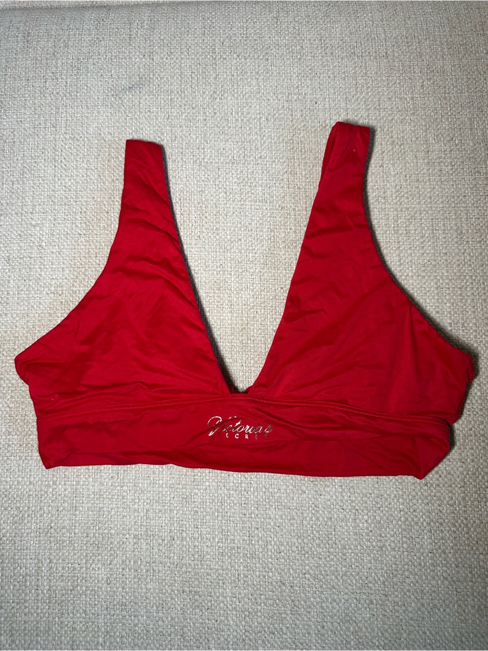 Victoria's Secret Red Plunge Bralette